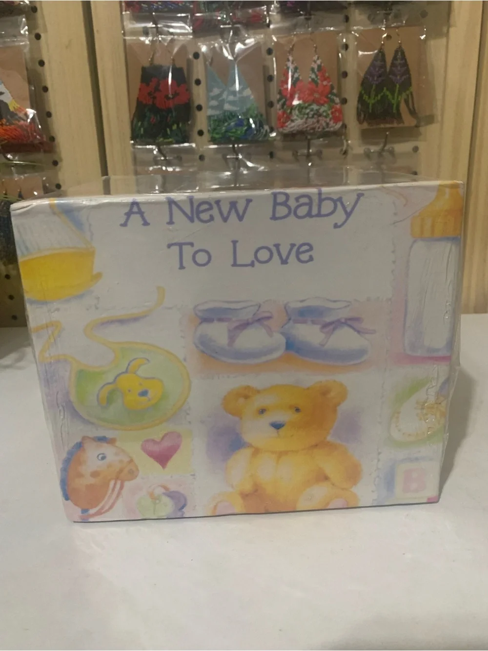 LaVie Our Baby Library Three Photo Albums - Pastel Yellow Teddy Design